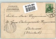 31655 W3060 Stadthagen 1903 Gebrauchsspuren Allee am Schlossgarten
