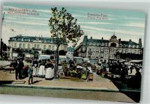 67350 Mulhausen Mühlhausen 1911 Foto AK Marktszene Franklin-Platz