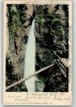 87561 W8980 Gerstruben 1900 Foto AK Hölltobel-Fall
