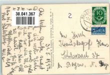 87477 W8961 Sulzberg , Allgäu Foto AK Foto Roeßler, W. Kirche Notopfermarke Berlin