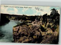 Niagara Falls 1911 Gebrauchsspuren Eisenbahn