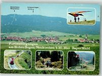93453 W8497 Neukirchen b Hl Blut Foto AK Am Hohen Bogen Drachenfliegen Sommerrodelbahn Seilbahn