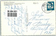 96193 W8602 Weingartsgreuth Foto AK Gasthaus Weichlein Aussichtsturm