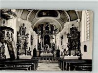 82490 W8105 Farchant FOTO KEINE AK Kirche St. Andreas innen Foto Original aus Archiv eines Ansichtskartenverlages