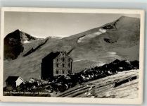 Neue Prager Hütte 1951 Winter Hüttenstempel