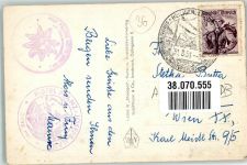 Neue Prager Hütte 1951 Winter Hüttenstempel