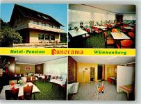33181 W4798 Wünnenberg Foto AK Hotel Pension Panorama
