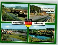 37293 W3443 Herleshausen Foto AK Grenze Gasthaus Autobahnraststätte