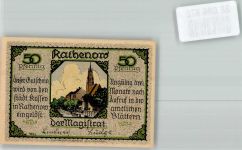 14712 O1830 Rathenow Notgeldschein Notgeld 50 Pfennig