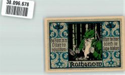 14712 O1830 Rathenow Notgeldschein Notgeld 50 Pfennig