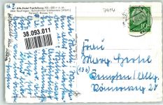 72805 W7414 Honau , Württ 1957 Gebrauchsspuren Alb- Hotel Traifelberg