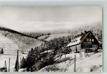 29614 W3040 Willingen Foto AK Winter Essener Skihütte