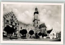 93413 W8490 Cham , Oberpf Foto AK Kirche Hindenburgplatz