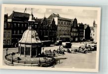 23966 O2400 Wismar , Meckl - Marktplatz Wasserkunst