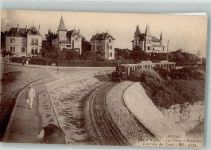 17200 Royan Foto AK Eisenbahn Les Villas a Pontaillac