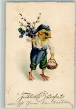 Küken Ostereier Weidenkätzchen Ostern Nr. 596 EAS