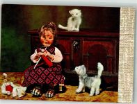 Einöde Äußere Erst d. Arbeit dann das Vergnügen Puppen Museum Elli Riehl Foto AK