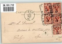 28838 Stresa 1905 Foto AK Isolo Pescatori dal Lago
