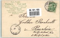Jugendstil Blumendurft Duftkarte 1904