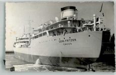 26721 W2970 Emden , Ostfriesland Gebrauchsspuren Dampfer Dora Fritzen Privatfoto AK