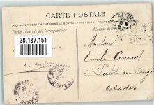 17200 Royan 1905 Foto AK Eisenbahn Schwimmbad Strand Beirfmarke Bildseite