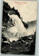 6441 Umhausen Foto AK Wasserfall