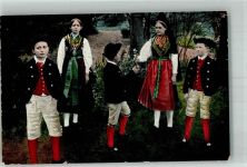 97653 W8743 Bischofsheim a d Rhön Foto AK Kinder der Singschule in Tracht