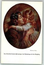 Das Kleinkind u. Mutter Riss, Th. Künstlerkarte