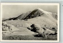 Schneekoppe 1955 Winter Riesengebirge