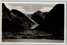 Odda 1939 Foto AK WK II Schiffspost KdF Reise Wilhelm Gustloff Sundalgletscher Maurangerfjord