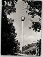 W7000 Stuttgart Fernsehturm Fernseher Foto AK