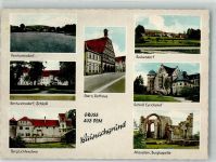96184 W8601 Rentweinsdorf Foto AK Panorama des Ortes mit Schloss Burg Lichtenstein Rathaus Ebern Burgkapelle Altenstein Schloss Eyrichshof Reckendorf Fotograf Fröhlich