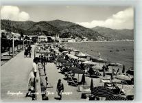 17020 Laigueglia Foto AK Schwimmbad Strand