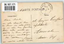 76000 Rouen Foto AK Le pont Corneille Straßenbahn Briefmarke Bildseite