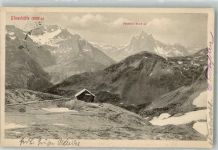 Ulmer Hütte 1914 Foto AK Hüttenstempel