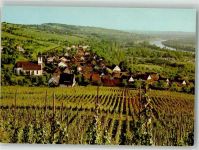 79415 W7848 Bad Bellingen , Baden Foto AK Panorama des Ortes mit Kirche St. Leodegar