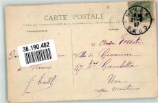30000 Nimes 1907 Foto AK Denkmal Kirche Brücke
