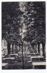Berlin Zehlendorf, Wannsee mit Biergarten gelaufen von 1916 kleiner Knick oben links, sonst gut erhalten