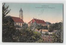 Wurzach. Töchterinstitut Maria Rosengarten gelaufen. Leichte Stempelspuren, sonst gut erhalten