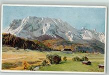 W8101 Klais Schloss Elmau AK Compton, E. H. 1926 Künstlerkarte