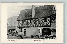 56254 W5401 Müden Mosel - Haus Nr. 52 Fachwerk Holzstapel