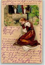 Margarete G. AK Gretchen 1903 Lithographie