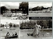 02779 O8802 Großschönau , Sachs - Waldstrandbad Ruderboot Rutsche Terrasse Sprungturm