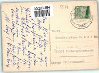 54497 W5552 Morbach , Hunsrück - Ruine Baldenau Jugendherberge Rotwild Stumpfer Turm