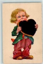 Lebkuchenherz Humor AK Lebkuchen 1926 Künstlerkarte