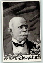 sign. Eckenbrecher Deutscher Luftflottenverein Zeppelin, F. Graf von Künstlerkarte