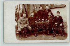 77761 W7622 Schiltach 1916 - Gruppenfoto Bierkrug Ort lt. Stempel