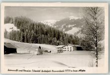 87541 W8973 Unterjoch - Grenzcafe-Pension Schmid Kapelle Winter