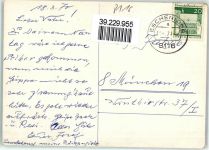 82438 W8116 Eschenlohe , Loisach Gebrauchsspuren Ort lt. Stempel