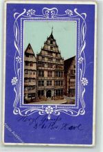 31008 W3210 Elze , Leine 1901 Prägedruck Ort lt. Stempel Bahnpost